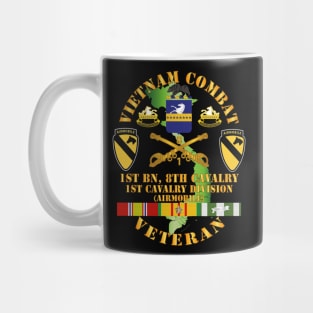 Vietnam Combat Cavalry Veteran w 1st Bn - 8th Cav COA - 1st Cav Div wo DS Mug